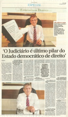 JJ - 27/03/16 - pg 3 - Especial - Entrevistão de Domingo - O judiciário é último pilar do Estado democrático de direito -