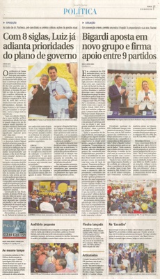 JJ - 31/07/16 - pg 3 - política - Convenções oficializam pré-candidatura de Pedro Bigardi e Luiz Fernando -