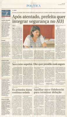 JJ - 28/01/17 - pg 3 - política - Após atentado, prefeita quer integrar segurança no AUJ -