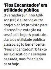 ‘Fios Encantados’ em utilidade pública