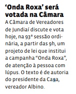 ‘Onda Roxa’ será votada na Câmara