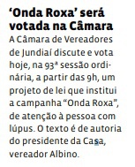 ‘Onda Roxa’ será votada na Câmara