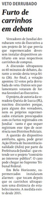Furto de carrinhos em debate