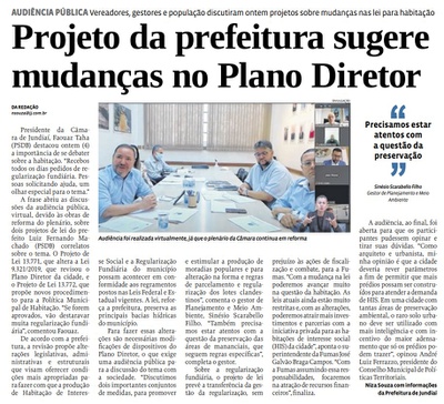 Projeto da prefeitura sugere mudanças no Plano Diretor