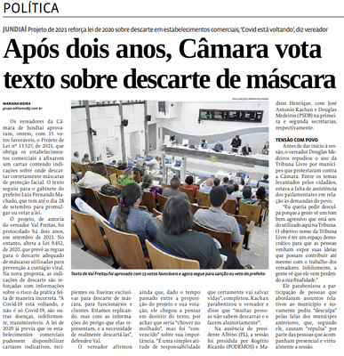 Após dois anos, Câmara vota  texto sobre descarte de máscara