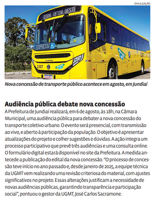 Audiência pública debate nova concessão