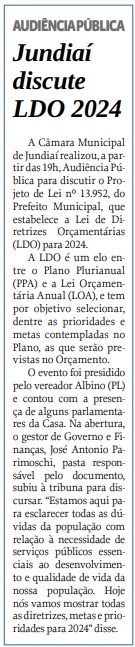 AUDIÊNCIA PÚBLICA