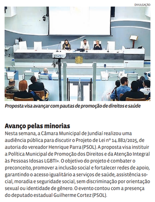 Avanço pelas minorias