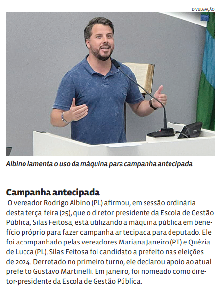 Campanha antecipada