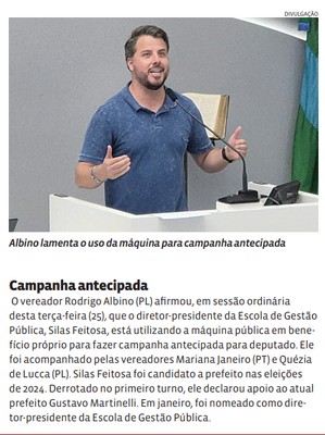 Campanha antecipada