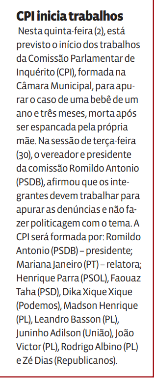 CPI inicia trabalhos