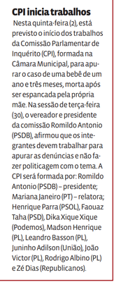 CPI inicia trabalhos