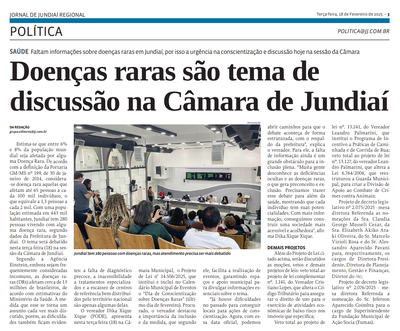 Doenças raras são tema de discussão na Câmara de Jundiaí