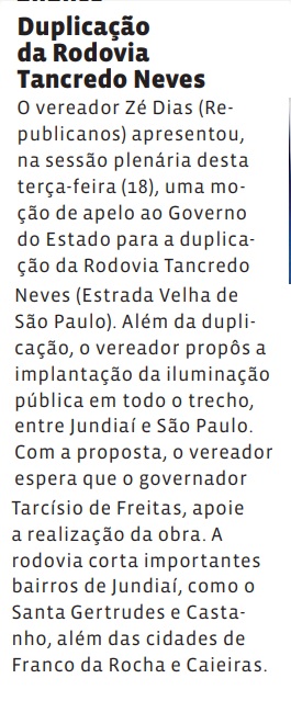 Duplicação da Rodovia Tancredo Neves