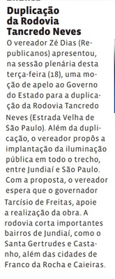 Duplicação da Rodovia Tancredo Neves