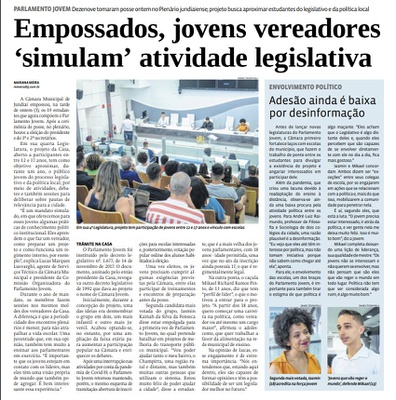 Empossados, jovens vereadores ‘simulam’ atividade legislativa