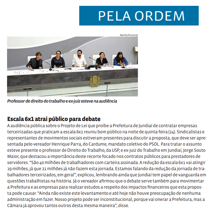Escala 6x1 atrai público para debate