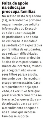 Falta de apoio na educação preocupa famílias