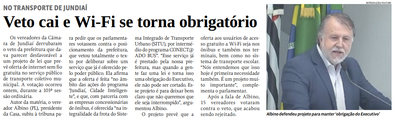 Veto cai e Wi-Fi se torna obrigatório