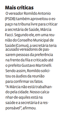 Mais críticas