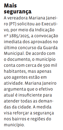 Mais segurança
