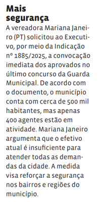 Mais segurança