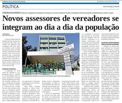 Novos assessores de vereadores se integram ao dia a dia da população