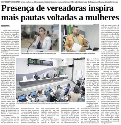 Presença de vereadoras inspira mais pautas voltadas a mulheres