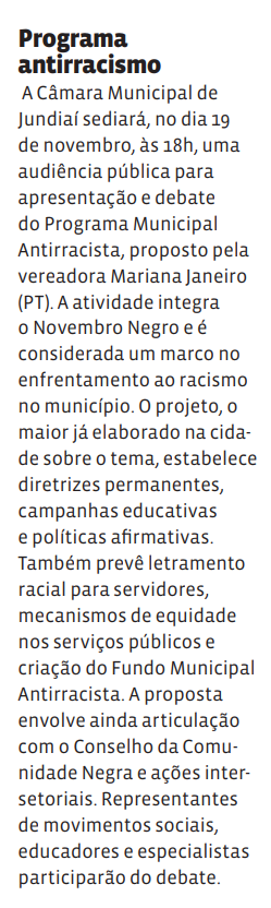 Programa antirracismo
