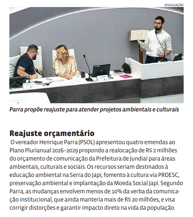 Reajuste orçamentário