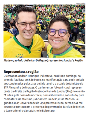 Representou a região