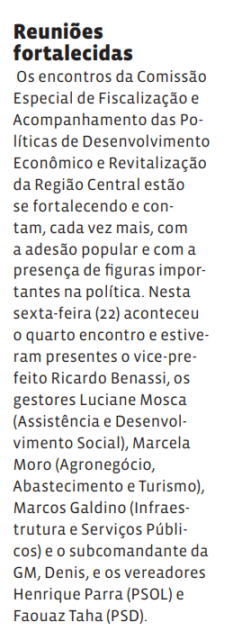 Reuniões fortalecidas
