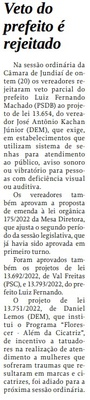 Veto do prefeito é rejeitado