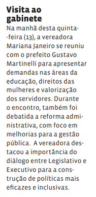Visita ao gabinete