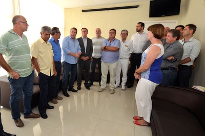 Vereadores presentes na cerimônia