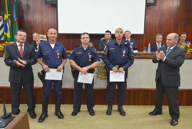 A homenagem aos guardas municipais