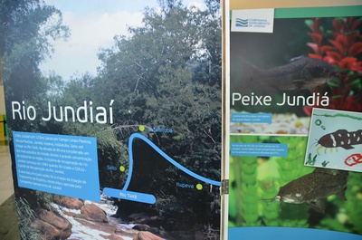 Anexo tem exposição sobre o Rio Jundiaí 