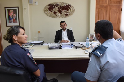 Câmara recebe visita das autoridades do 49º Batalhão da Polícia Militar