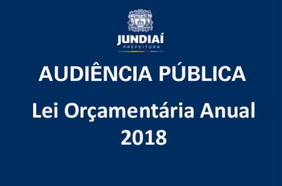 Dia 22 tem Audiência Pública do Orçamento