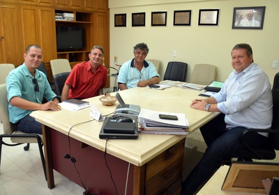 Gastaldo recebe diretoria da Liga de Futebol