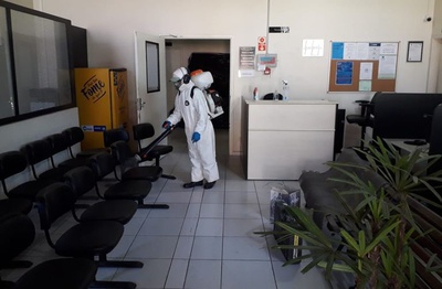 Prédio da FUMAS e Velório Adamastor são desinfectados