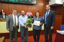 Homenagem à gestante CAROLINE ROBERTA ZAMBUZI RAMALHO