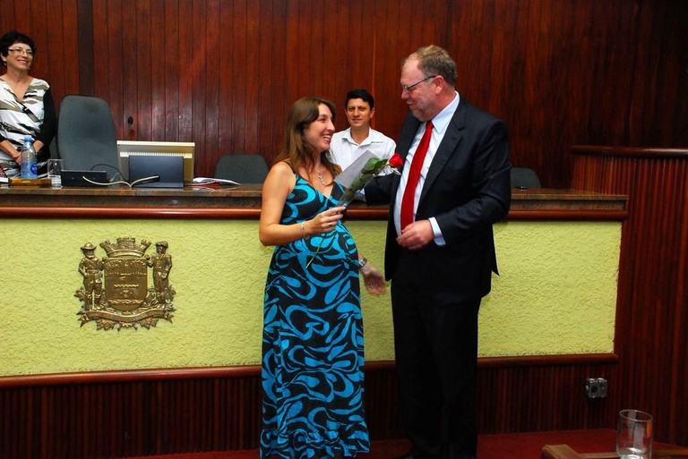 Homenagem à funcionária da Câmara RENATA CAMILO R. DE SOUZA