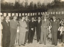Inauguração da E.E. de Vila Arens, pelo Delegado Regional de Ensino de Jundiaí Oscar Augusto Guelli e pelo Comandante do 2º G.O 115 de Jundiaí, Coronel Newton Brayner Nunes da Silva, em 1950