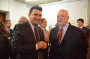 8. Ver. Rafael Purgato com o sr. Orlando Gazzola Jr, representante da GTS