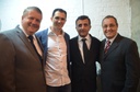 4. Presidente Marcelo Gastaldo com Aguinaldo Leite, Sérgio Thomé e Itamar Gonçalves