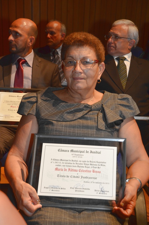 95. A homenageada sra. Maria de Fátima Celestino Bessa